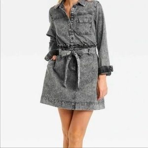 Denim short dress